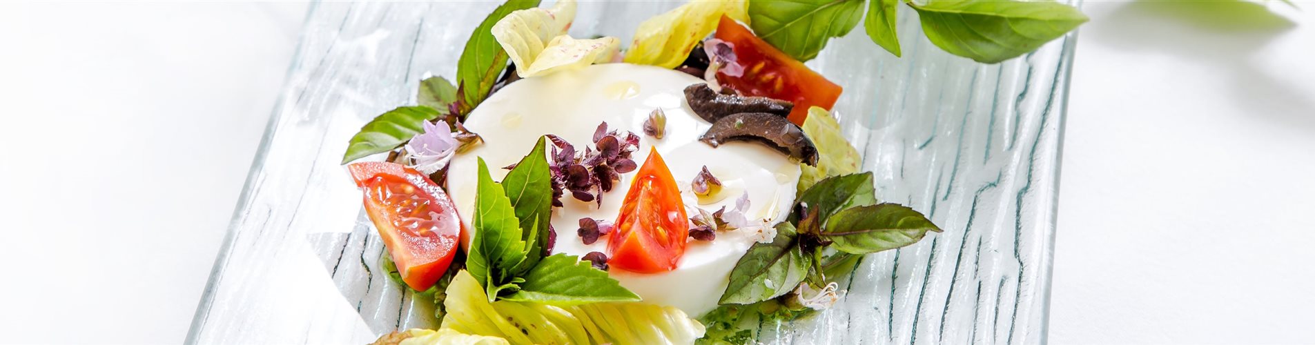 Frischkäse mit Strauchbasilikum Frischkäse mit Strauchbasilikum