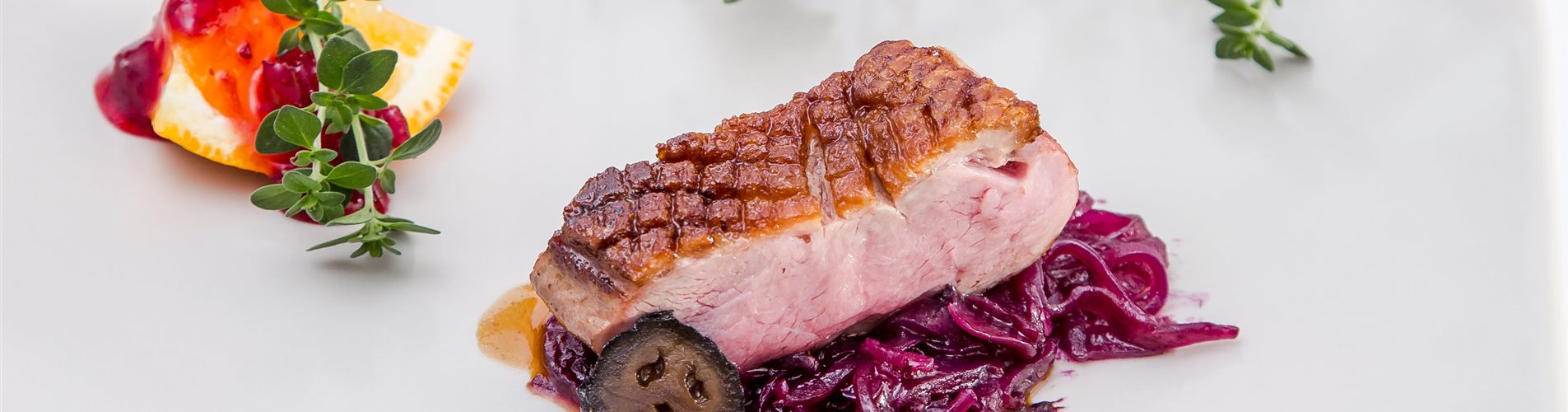 Entenbrust mit Orangenthymian Entenbrust mit Orangenthymian