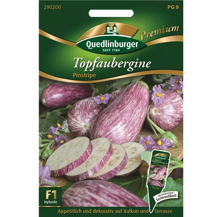 Topfaubergine Pinstripe