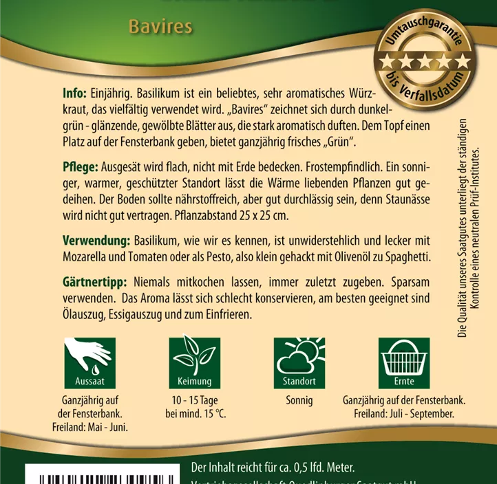 Basilikum Bavires Basilikum Bavires