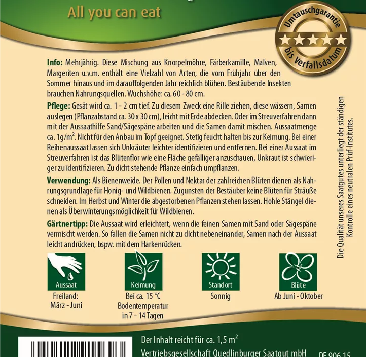 Bienenbuffet mehrjährig