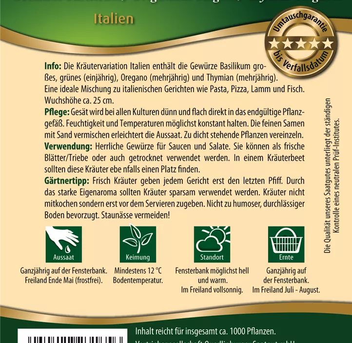 Kräutervariation Italien Kräutervariation Italien