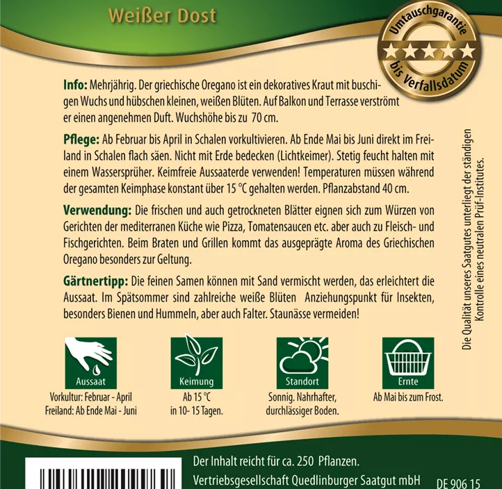 Oregano Griech.- Weißer Dost Oregano Griech.- Weißer Dost