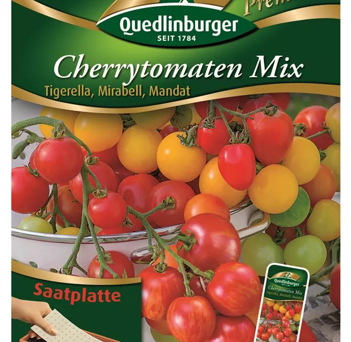 Cherrytomaten Tigerella, Mirabella, Mandat Cherrytomaten Tigerella, Mirabella, Mandat