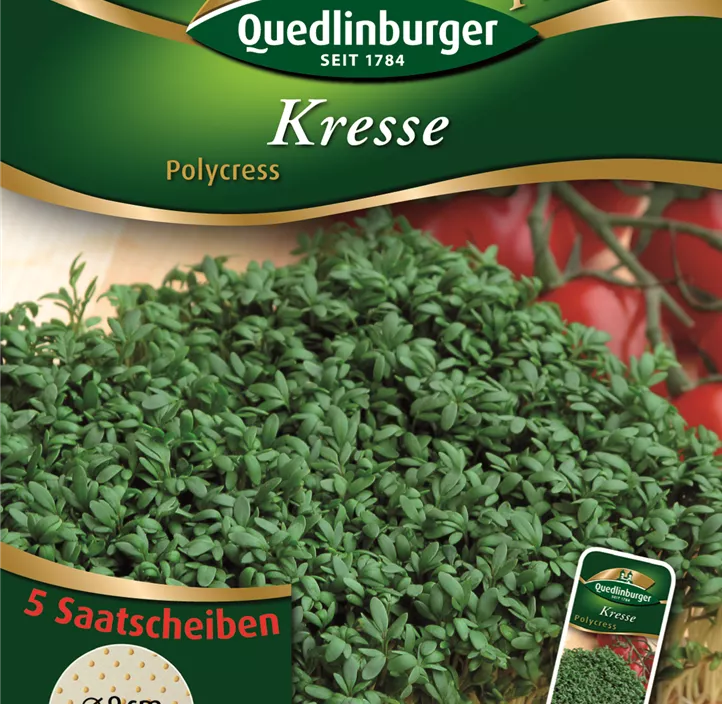 Kresse Polycress, Saatscheiben Kresse Polycress, Saatscheiben