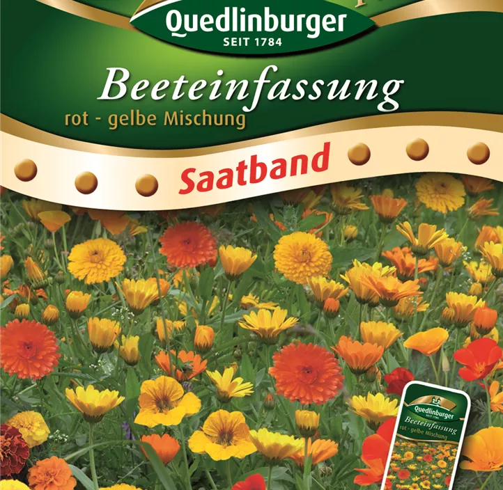Beeteinfassung rot-gelb Mischung Beeteinfassung rot-gelb Mischung