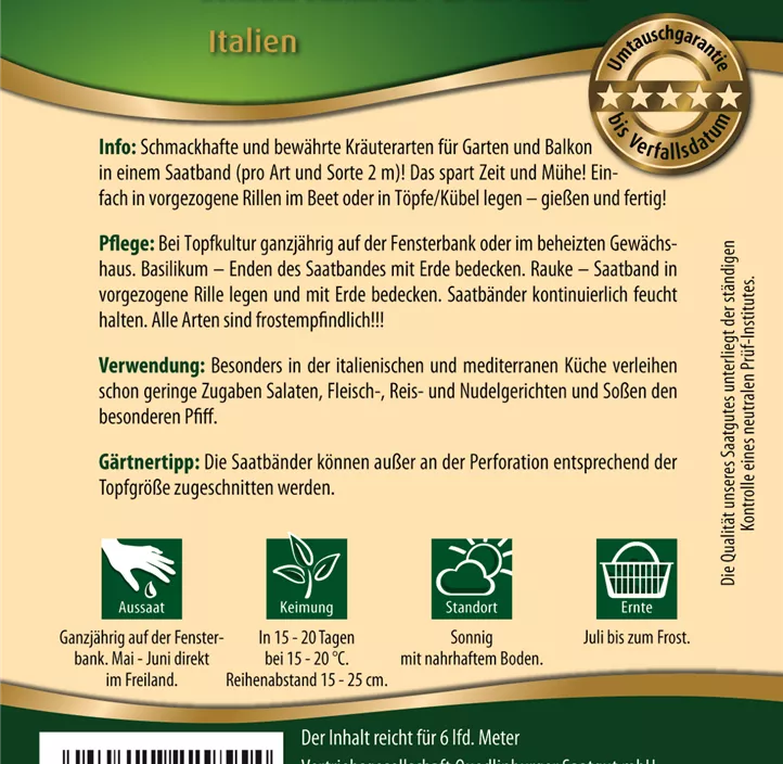 Kräutersortiment Italien