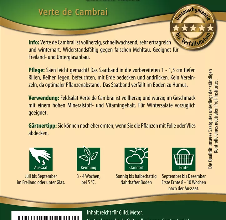 Feldsalat Verte de Cambra Feldsalat Verte de Cambra
