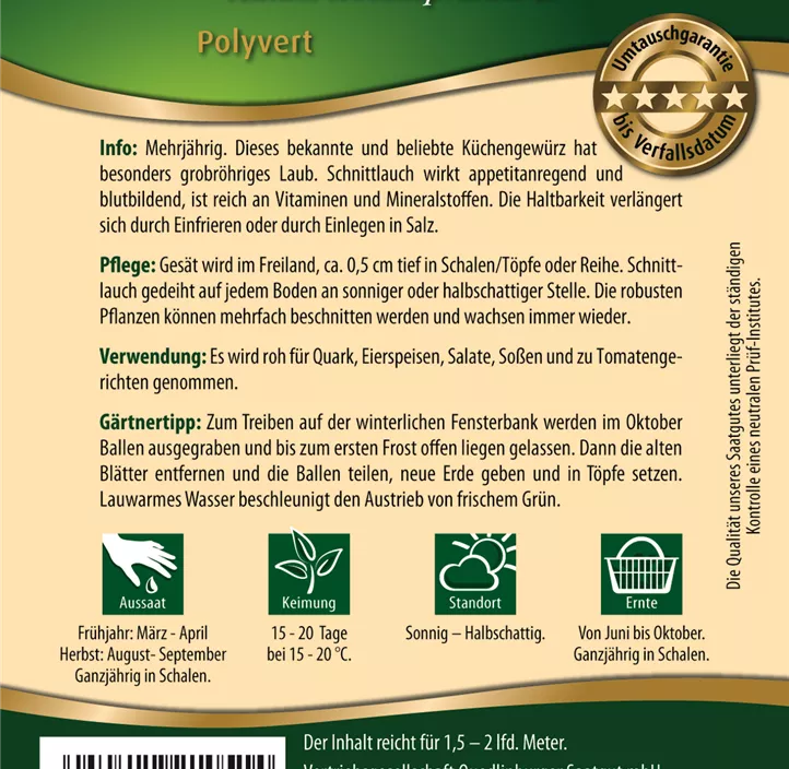 Schnittlauch Polyvert Schnittlauch Polyvert