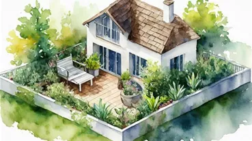 Themenwelt_Terrasse_Balkon_Illustration_Aquarell