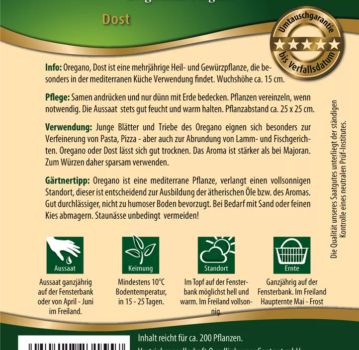 Oregano Dorst Oregano Dorst