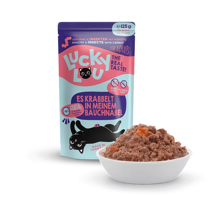 Frischebeutel mit Insekten 