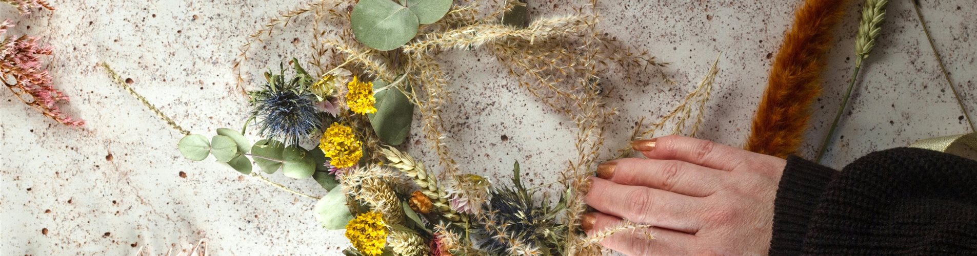 selbstgemachter Kranz