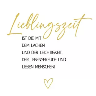 Serviette, Lieblingszeit