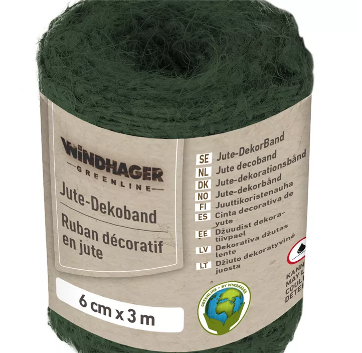 Jute Deko Band, 6 cm x 3 m