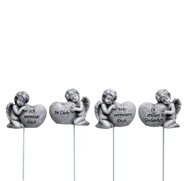 Stecker Herz mit Schriftzug und Engel