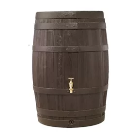 BARRICA Regenfass 420 L, braun Deckel verriegelbar