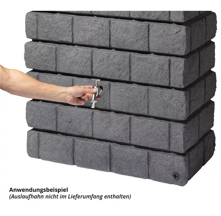 ROCKY JR Wandtank 300L, dark granite