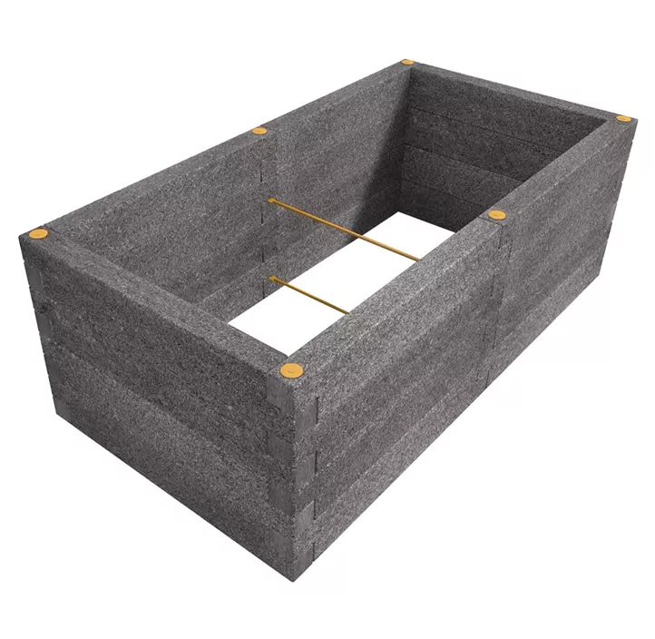 Durisol Holzbeton-Hochbeet rechteckig