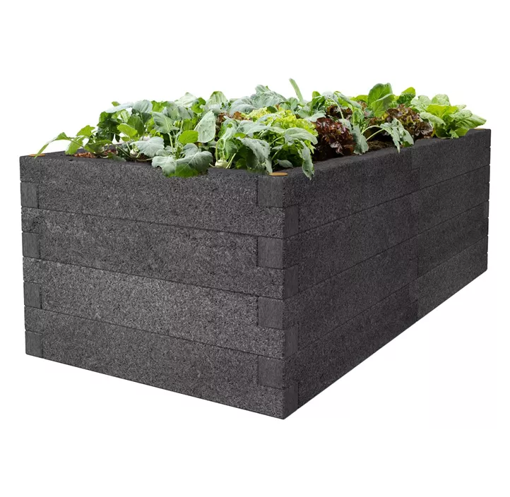 Holzbeton-Hochbeet rechteckig (Versandartikel)