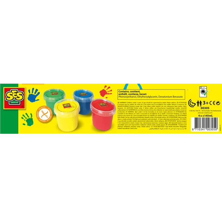 Fingerfarbe, 4 Farben