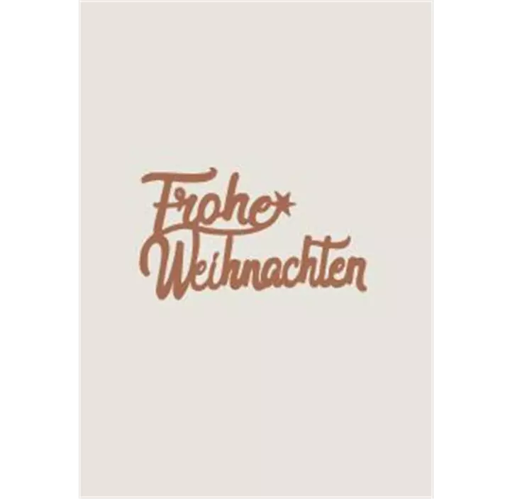 Grußkarte - Frohe Weihnachten