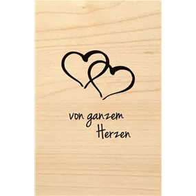 Geschenkanhänger - Von ganzem Herzen