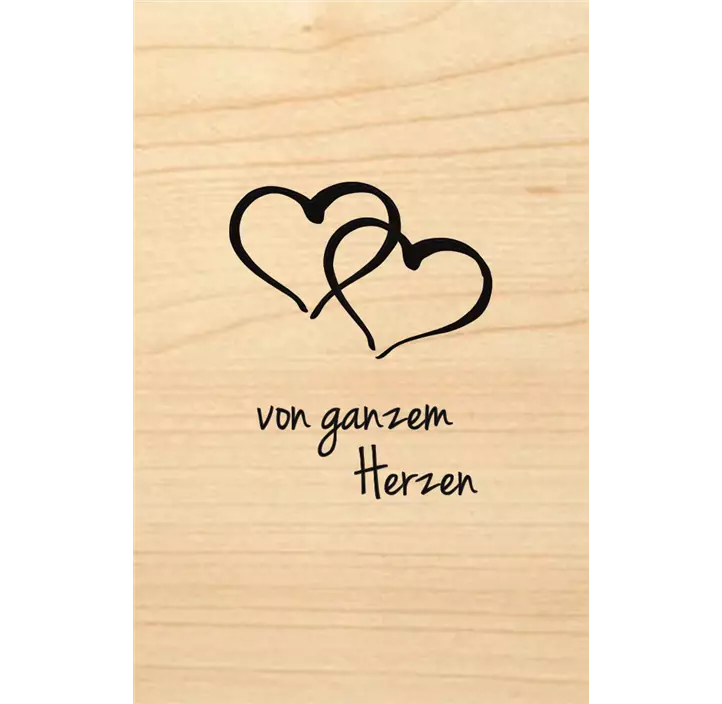 Geschenkanhänger - Von ganzem Herzen