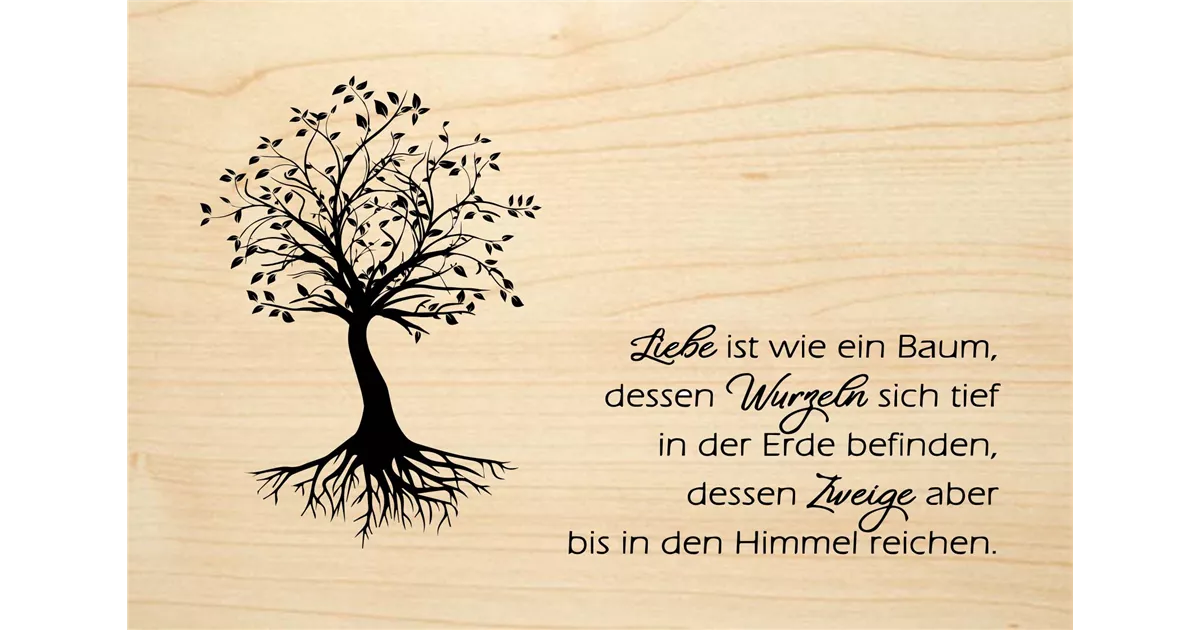 Spruch Baum Liebe