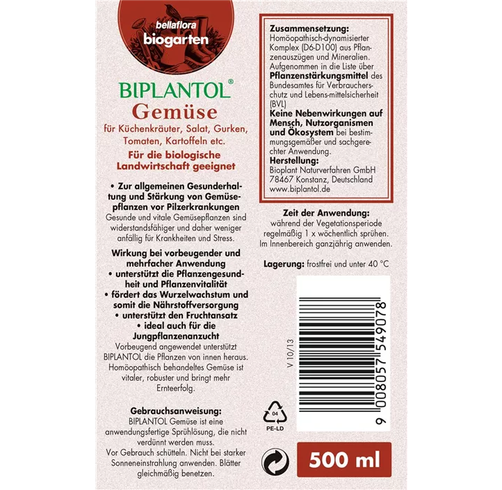 BIPLANTOL® Gemüse anwendungsfertig
