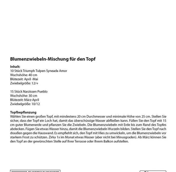 Blumenzwiebel Mischung Patio Blumenzwiebel Mischung Patio