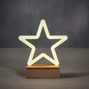 LED Stern Neon light mit Timer LED Stern Neon light mit Timer