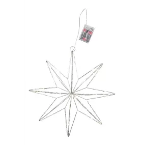 LED Stern zum Hängen für Batterien m. Timer LED Stern zum Hängen für Batterien m. Timer