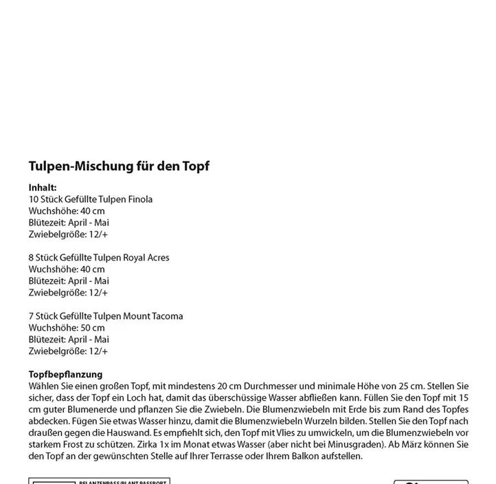 Tulpen Mischung Patio Tulpen Mischung Patio