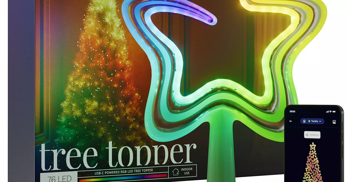 TOPPERFUN Weihnachtsbaumspitze LED Stern - Batterie Oder USB Mit Bunten Lichtern