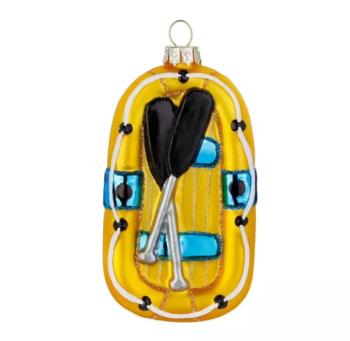 Glasfigur Schlauchboot
