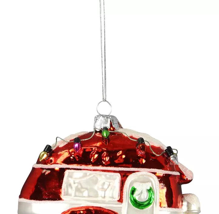 Glasfigur Wohnwagen