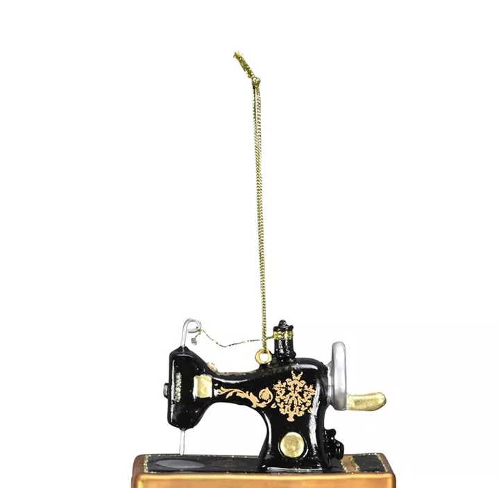 Glasfigur Nähmaschine