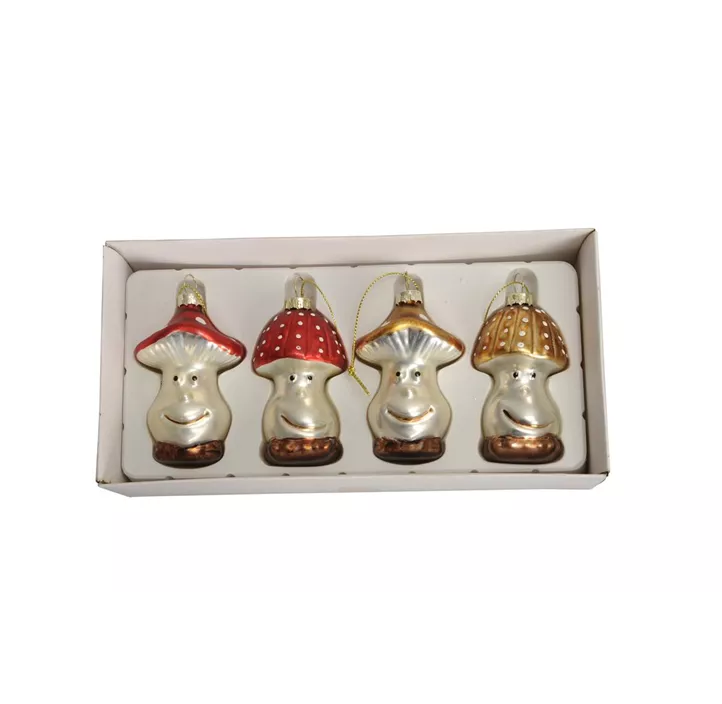 Glasfigur Pilz-Set
