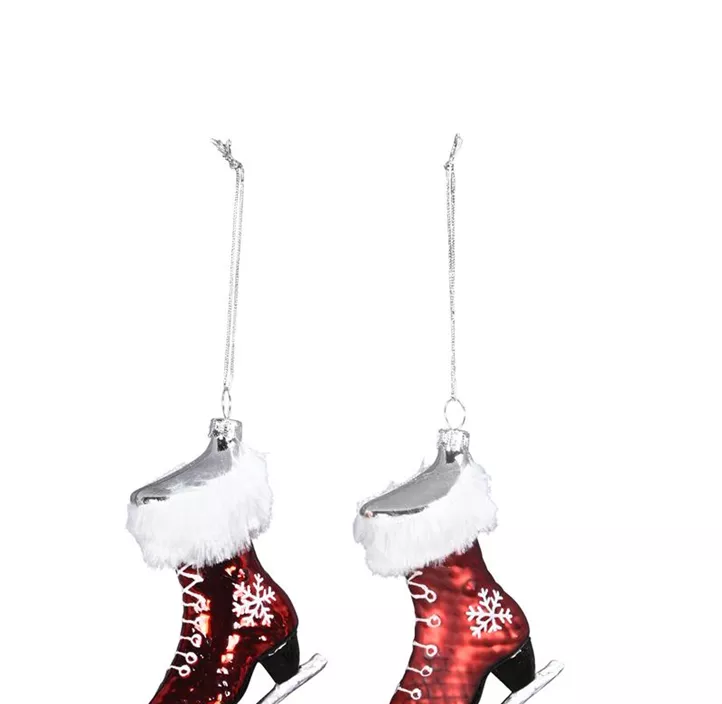 Glasfigur Schlittschuh