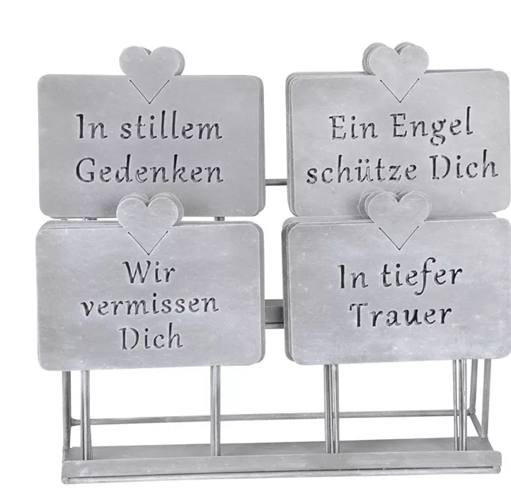 Schild zum Stecken