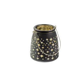 Laterne aus Glas X-Mas Stars