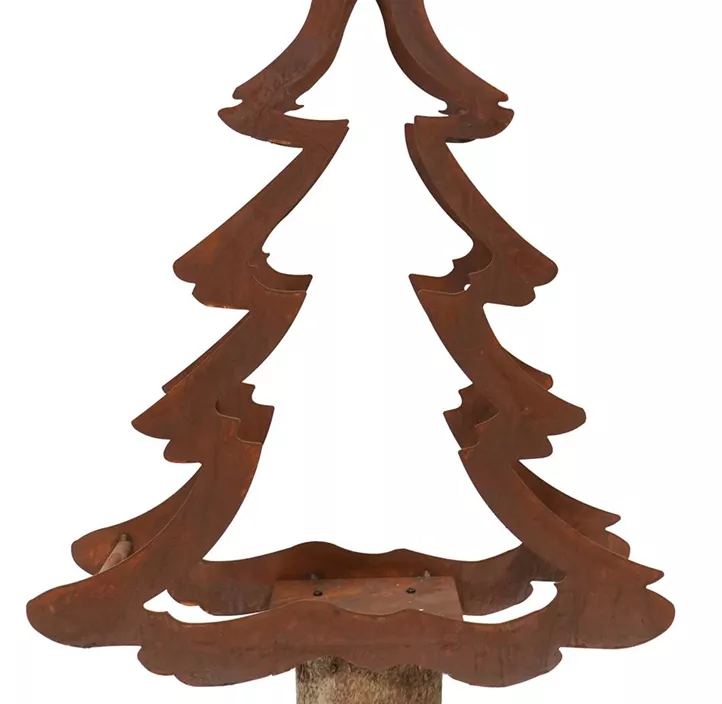 Baum Holzregal mit Baumstamm