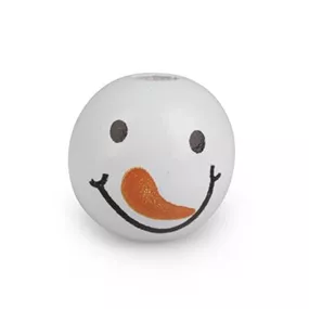 Perlen Schneemann, 10Stk.