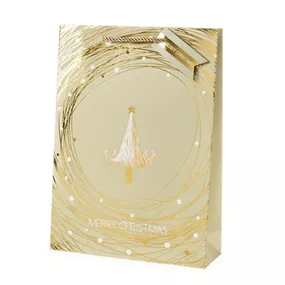 Papiertasche Tanne, gold