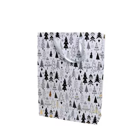 Papiertasche Tannen, weiß