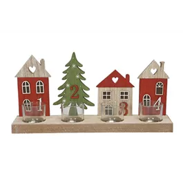 Teelichthalter Häuserreihe Teelichthalter Häuserreihe