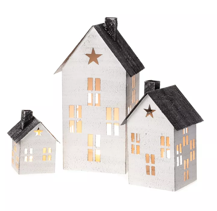 Windlicht Haus, Set