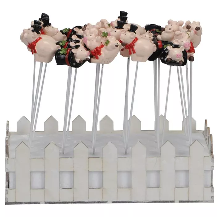 Stecker Schwein aus Polyresin