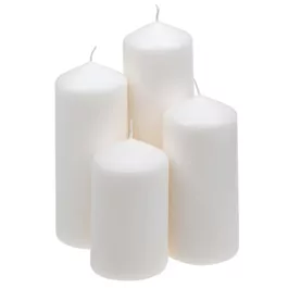 Stumpenkerzen 4er Pack abgestuft